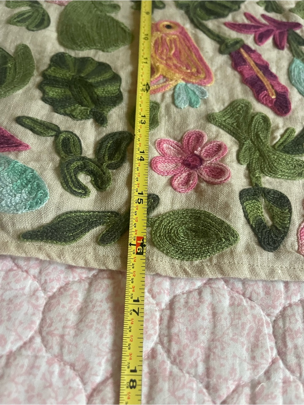 Calypso St. Barth Cream A-Line Skirt with Colorful Bird Embroidery - Picture 12 of 12
